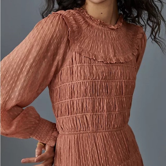 Dalia smocked mini dress NWOT - Picture 3 of 3